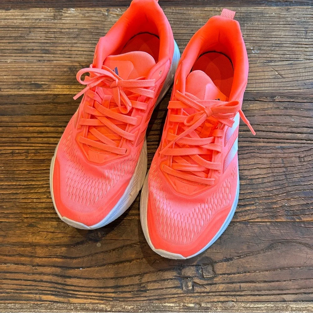 Adidas | Neon Coral Running Shoes 10 - Picture 1 of 7